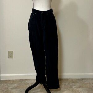 Eddie Bauer black corduroy straight leg pants